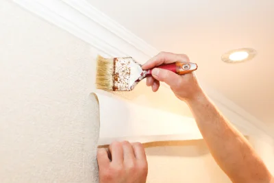 Pose de papier peint à Lautenbach — revêtements muraux et toiles de verre